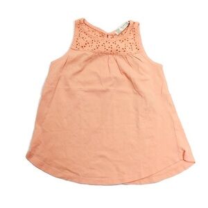 𝅺TERRANOVA Girls 4-5Y eyelet lace tank top